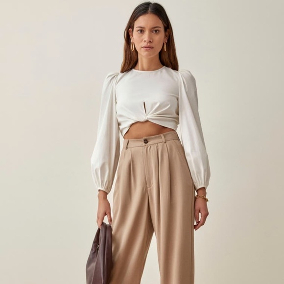 Reformation Tops - Reformation Derek long sleeve crop top